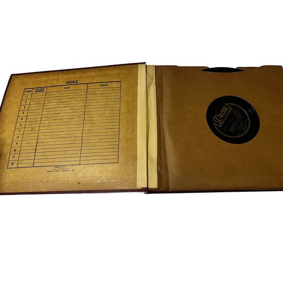 VTG MCM 78 Album Collection 12 Album Collection in Hardback Case Circa 1900 - Picture 2 of 2
